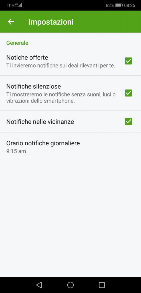 Come disattivare notifiche groupon 
