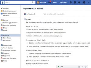 Facebook notifiche