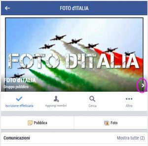 Facebook, notifiche Gruppi