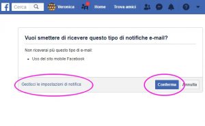 Facebook notifiche