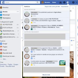 Facebook, notifiche Gruppi