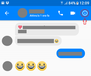 Messenger disattivare notifiche
