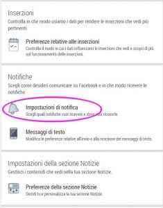 Facebook notifiche