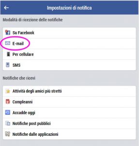 Facebook notifiche