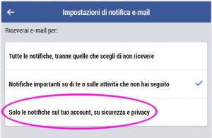 Facebook notifiche