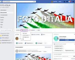 Facebook, notifiche Gruppi