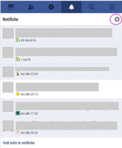 Facebook, notifiche Gruppi